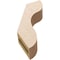 Ekena Millwork 3-inch W x 10-inch D x 14-inch H Carmel Rough Cedar Woodgrain TimberThane Knee Brace, Primed BRCUR03X10X14CARRCPR - alternate 6